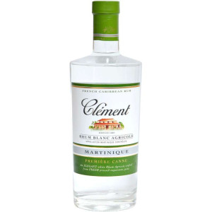 Clément Rhum Blanc Première Canne 70cl - Ron blanco premium de Martinica, 40% vol.