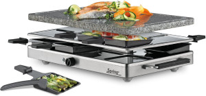 Spring Raclette 8 Classic Inox mit Granit-Stein