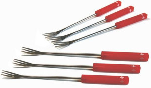 Nouvel Swiss K&auml;sefonduegabeln Set &aacute; 6 St&uuml;ck