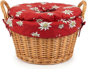 Spima Edelwei&szlig; Kartoffelkorb Weide gekocht 28x14