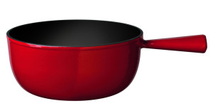 St&ouml;ckli Guss-Caquelon Classic rot/schwarz, 18cm