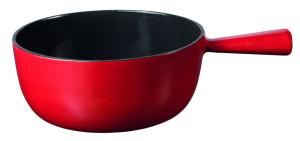 St&ouml;ckli K&auml;sefondue-Caquelon Classic, 22 cm, rot/schwarz