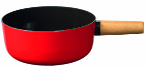 St&ouml;ckli K&auml;sefonduecaquelon Emotion rot/schwarz, 21cm