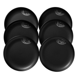 St&ouml;ckli Alpaufzug 6-er Set Fondueteller schwarz 21