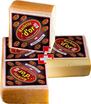 Bodensee K&auml;serei Raclette K&auml;se eckig 1/4 Laib