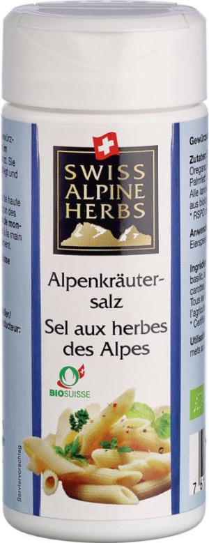 Swiss Alpine Herbs Bio Alpenkr&auml;utersalz 60g