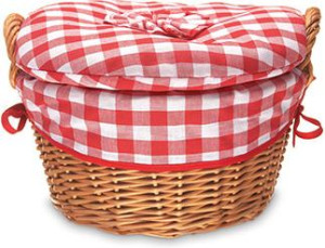 Spima Vichy Karo Kartoffelkorb Weide gekocht 23x12