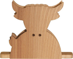 Steinlin Serviettenhalter Kuh Holz 12 cm