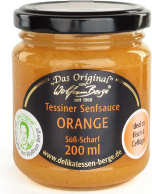 Wolfram Berge Tessiner Orangen-Senfsauce 200ml