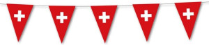 Swiss Finest Wimpelkette Schweiz 3,5m