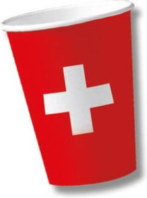 Swiss Finest Becher Schweizer Kreuz 10 St&uuml;ck 0.2l
