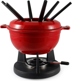 Swissmar Lucerne Guss-Fondueset rot