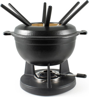 Swissmar Lucerne Guss-Fondueset schwarz