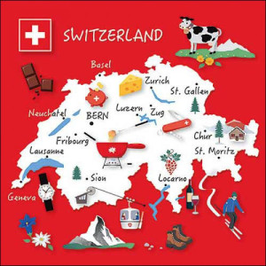 Swiss Finest Servietten Switzerland 20 St&uuml;ck