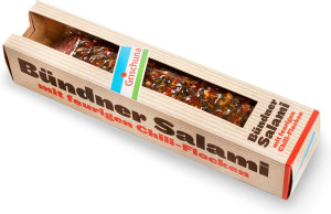 Grischuna B&uuml;ndner Salami Chili 240g
