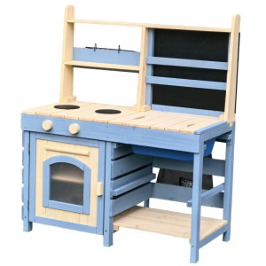 Kiddo Acorn Wooden Mud Kitchen Outdoor Cooking Playset for Kids