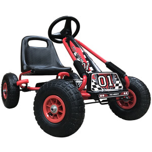 Kiddo Kids Racer Pedal Go-Kart 4-8 Years - Red