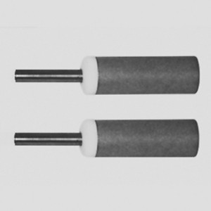 Zylinderfritte aus Edelstahl - mit Tülle Porengröße: 10 &micro;m / Außen-: 12,7 mm / max. Durchfluss Flüssigkeiten: 100 ml/min. / Länge: 25,4 mm /
