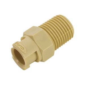 PP-Schnellverschlusskupplung, NW 1,6 mm Anschluss: A-Gewinde NPT 1/8" / Ventil: ohne / Länge: 22 mm / Einheit: 3 Stück