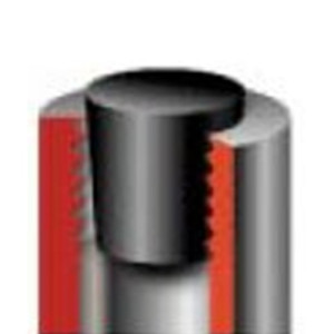 Kegelstopfen aus EPDM - chemikalienbeständig d: 3,2 mm / D: 6,4 mm / h: 25,4 mm / für Gewinde: M4:M5 / Einheit: 10 Stück