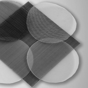 Siebgewebe aus Polyester - Ronde Außen-: 76 mm / Maschenweite: 100 &micro;m / -Faden: 77 &micro;m / Offene Fläche: 32 % / Stärke: 125 &micro;m / E