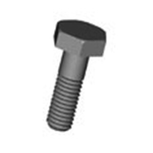 Sechskantschraube (DIN 931) aus PA - mit Schaft Außengewinde: M12 x 1,75 / Gewindelänge: 125 mm / l1: 90 mm / h: 10 mm / SW: 19 mm / Einheit: 15 Stü