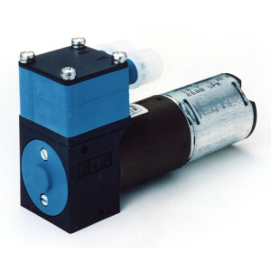 Membran-Dosierpumpe für Flüssigkeiten - 170 ml/min. mit Niederspannungsantrieb Spannung: 12= Volt / Werkstoff Pumpenkopf: PP / Werkstoff Ventilplatt