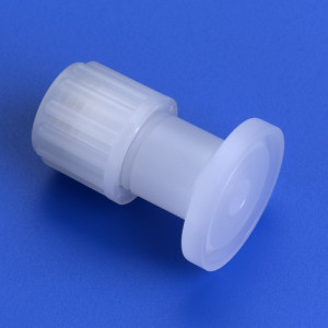 Gerader-Tri-Clamp-Schlauchverbinder aus PP, PVDF oder PFA Schlauch Innen-: 8 mm / Schlauch Außen-: 10 mm / Tri-Clamp : 34 mm / L: 39 mm / L1: 24
