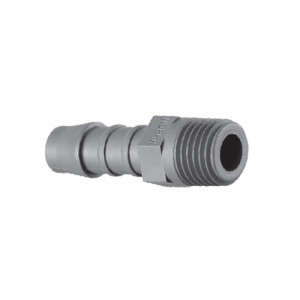 Gerade-Schlauchtülle mit Außengewinde aus PA Schlauch Innen-: 14 mm / Außengewinde: M18 x 1,5 / NW: 10 mm / L: 56 mm / SW: 22 mm / Einheit: 8 Stück