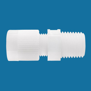 Gerader-Rohrverbinder mit Außengewinde aus PA oder PVDF Rohr Außen-: 4 mm / Außengewinde: G 1/8" / NW: 2,8 mm / L: 35 mm / l1: 8 mm / SW1: 10 mm /