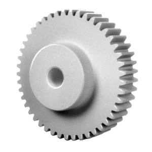Stirnzahnrad aus Kunststoff (gefräst) - Modul 0,5-2,0 Modul: 2 / Zähne: 45 / zul. MD: 1.410 Ncm / Naben-Länge (NL): 15 mm / Naben  (ND): 50 mm / Bo