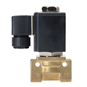 2/2-Wege-Hochtemperatur-Magnetventil aus Edelstahl NW: 6 mm / max. Durchfluss Flüssigkeiten: 800 l/h / max. Betr.-Druck: 4 bar / max. Betr.-Druck: 4