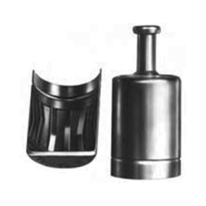 Reagenzglaskappe aus Aluminium - mit Griff Innen-: 17 mm / Wandstärke: 0,5 mm / Farbe: rot / Einheit: 20 Stück