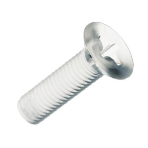 Senkkopfschraube (DIN 965) aus PC - mit Kreuzschlitz Außengewinde: M4 x 0,7 / L: 15 mm / D: 8 mm / h: 2,75 mm / Einheit: 50 Stück