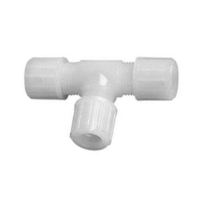 Mikro-T-Verbinder aus PTFE oder PFA Schlauch Außen-: 3,5 mm / L1: 56 mm / L2: 28 mm / Werkstoff: PFA / Einheit: 2 Stück