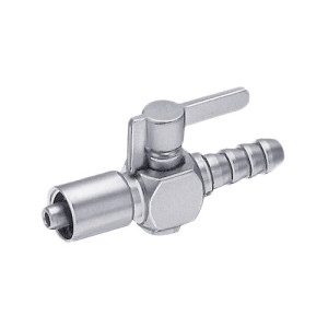 Absperrhahn für weiche Schläuche Anschluss: männl. Luer-Lock, Tülle 8,0 mm / Einheit: 1 Stück