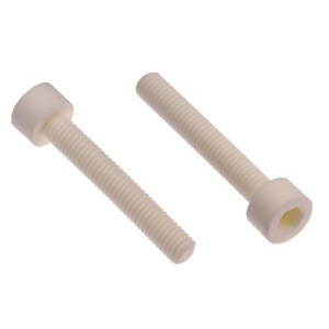 Zylinderschraube aus Keramik - mit Innensechskant Außengewinde: M8 x 1,25 / Gewindelänge: 20 mm / D: 12,9 mm / l1: 8 mm / SW: 6 mm / Einheit: 1 Stüc