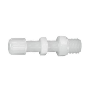 Gerader-Verbinder mit Außengewinde aus PFA - Schott Schlauch Innen-: 10 mm / Schlauch Außen-: 12 mm / Außengewinde: G 1/2" / D: 19 mm / l: 12 mm /