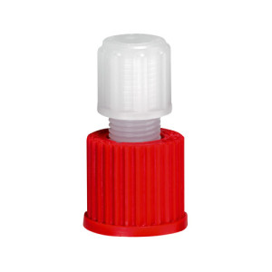 Schlauchverbinder aus PP, PVDF oder PFA - lose GL-Überwurfmutter Schlauch Innen-: 4 mm / Schlauch Außen-: 6 mm / Innengewinde: GL32 / D1: 42 mm /