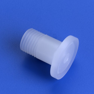 Gerader-Tri-Clamp-Verbinder mit Außengewinde aus PP, PVDF oder PFA Außengewinde: G 1/4" / Tri-Clamp : 34 mm / L: 32 mm / L1: 12 mm / L2: 29 mm / SW