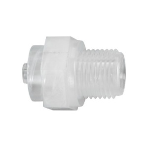 Luer-Lock-Adapter (männlich) mit Außengewinde Außengewinde: UNF 1/4"-28 / l1: 8 mm / L: 20 mm / SW: 14 mm / Werkstoff: PP / Einheit: 1 Stück