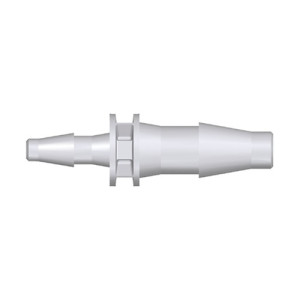 Mini-Reduzier-Schlauchtülle - mit Steg Schlauch Innen- (A): 2,4 mm / Schlauch Innen- (B): 4 mm / Werkstoff: PA 6.6 / Farbe: schwarz / Einheit: 15