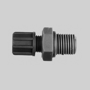 Gerader-Schlauchverbinder mit Außengewinde aus PP oder PVDF - leitfähig und antistatisch Schlauch Innen-: 10 mm / Schlauch Außen-: 12 mm / Außenge