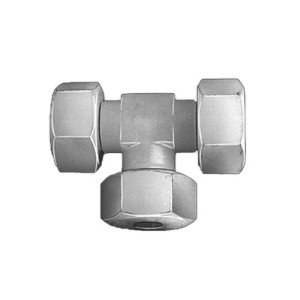 T-Rohrverbinder aus PVDF Rohr Außen-: 4 mm / L1: 46 mm / L2: 23 mm / SW: 17 mm / Einheit: 1 Stück