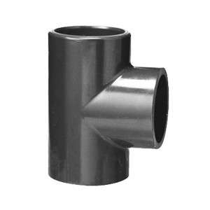 T-Verbinder mit Klebemuffe aus PVC-U d: 32 mm / D: 41 mm / PN: 16 bar / Einheit: 10 Stück