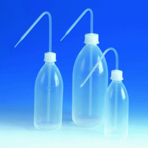 Spritzflasche aus PFA Inhalt: 250 ml / Außen-: 60 mm / Höhe: 155 mm / Außengewinde: GL25 / Einheit: 1 Stück