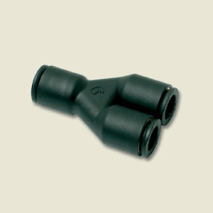 Y-Steckverbinder Schlauch Außen- (A): 8 mm / Schlauch Außen- (B): 10 mm / B: 28 mm / H: 16 mm / l: 14,5 mm / L: 47 mm / Einheit: 3 Stück