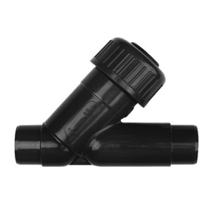 Rückschlagventil (Schrägsitz) aus PVDF mit Schweißstutzen d: 63 mm / NW: 50 mm / PN: 10 bar / Werkstoff Dichtung: FPM / Einheit: 1 Stück