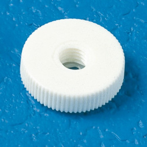 Rändelmutter aus PA - mit Rändelung Innengewinde: M3 x 0,5 / D: 12 mm / d1: 8,5 mm / h: 3,5 mm / H: 5 mm / Typ: A / Einheit: 50 Stück