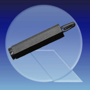 Snap-in Bolzen aus PA (M3 - M4 innen) Innengewinde: M3 x 0,5 / P1: 10 mm / P2: 9,5 mm / L: 25 mm / SW: 6 mm / Einheit: 25 Stück